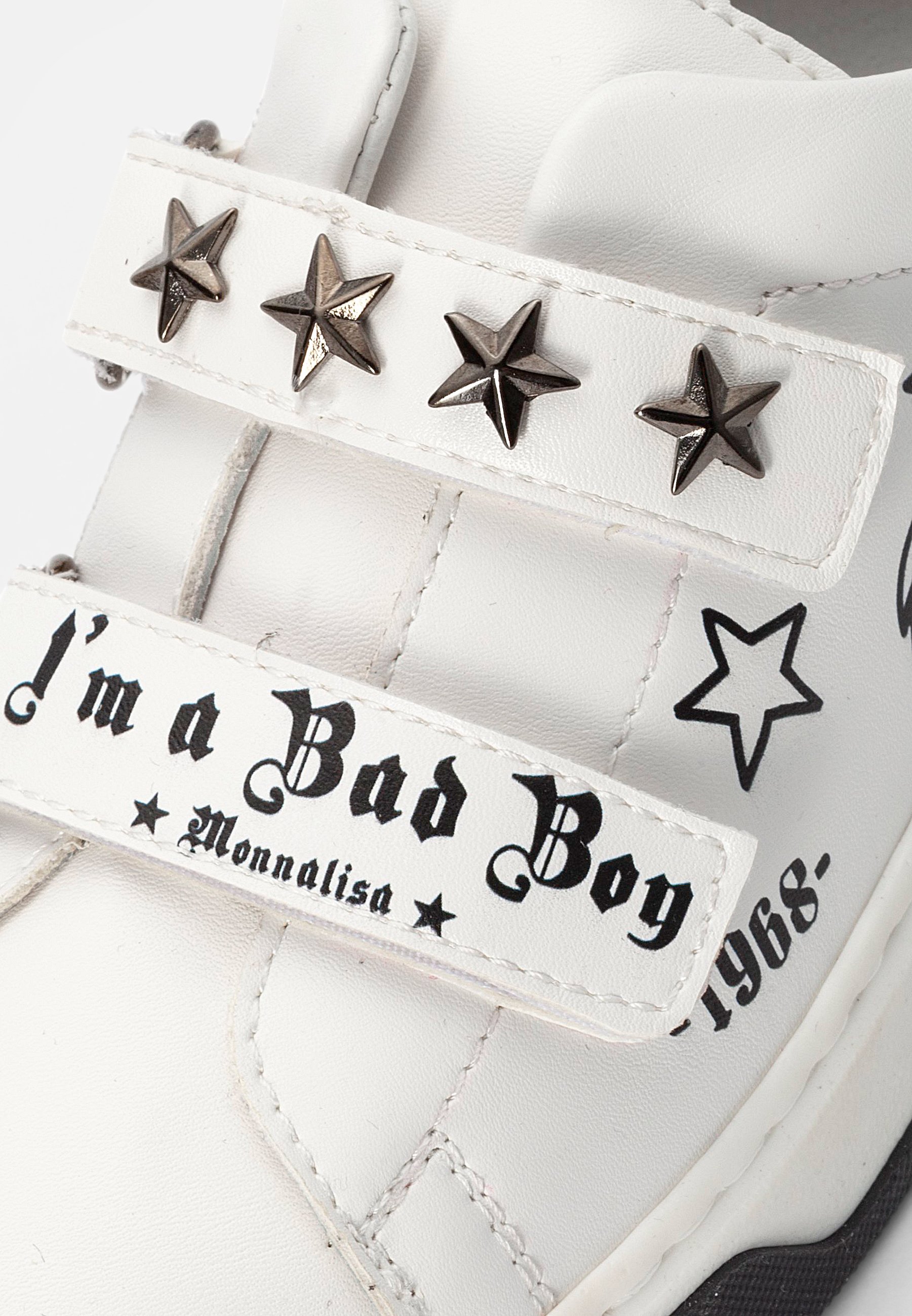 Monnalisa ROCK STAR ECOPEL - Zapatillas - bianco, rosso/blanco - Zalando.es