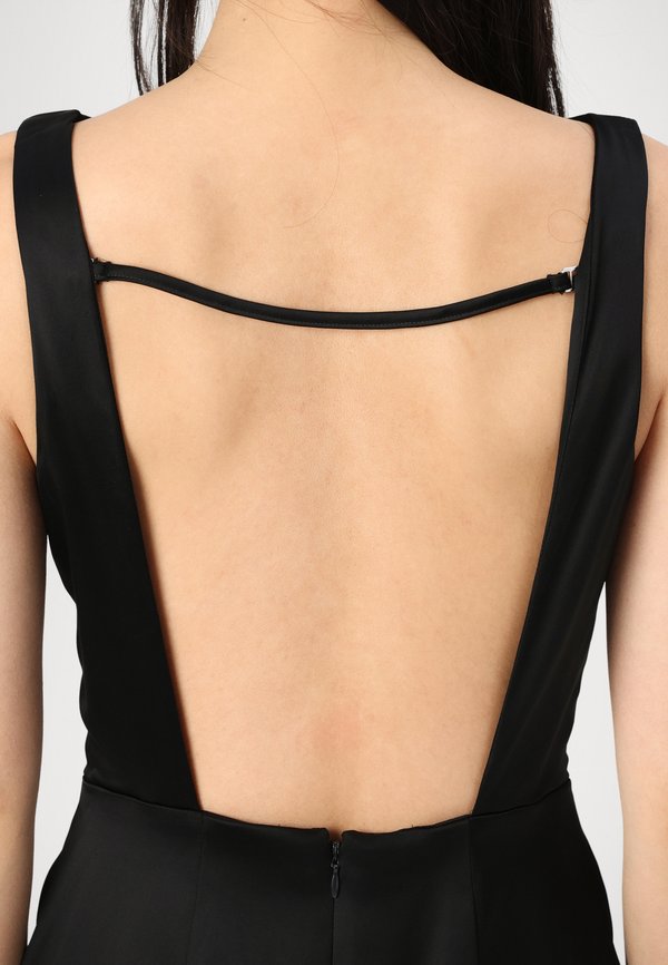 High-Neck Satin Sculpt Midi Dress - Occasion wear2