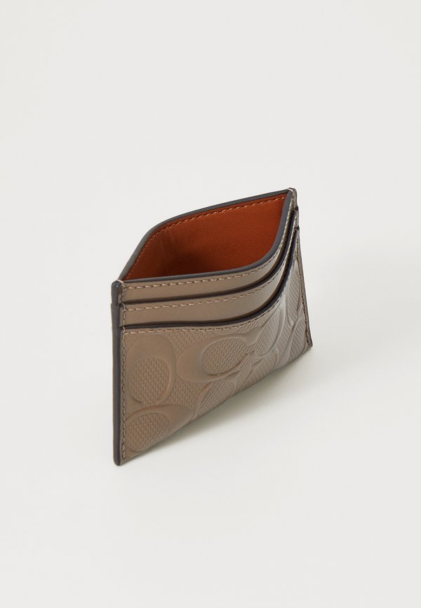 PATENT SIGNATURE LEATHER ESSENTIAL CARD CASE - Wallet - dark stone3