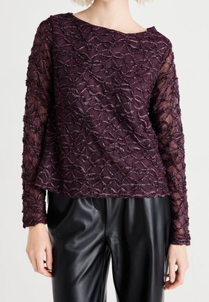 Langarmshirt - dark purple