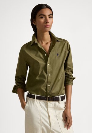 CLASSIC FIT COTTON TWILL SHIRT - Hemd - basic  olive