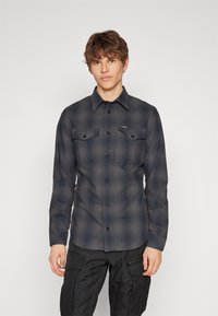 G-Star - MARINE SLIM SHIRT - Ing - black Miniatűr kép 1