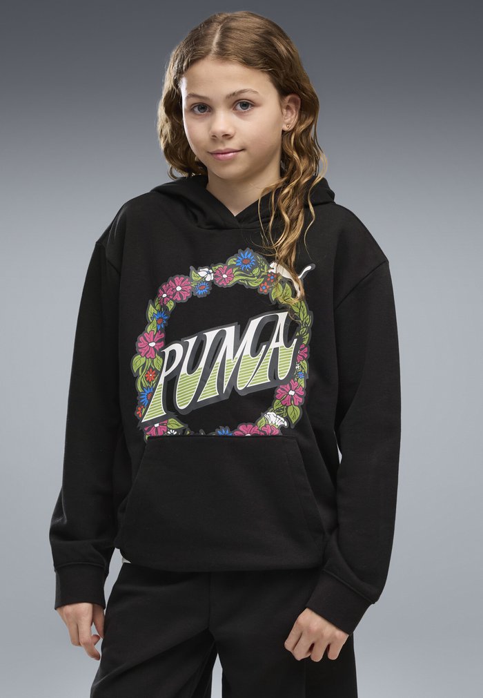 PUMA MID90S RELAXED GRAPHIC HOODIE TR G - Hoodie - black