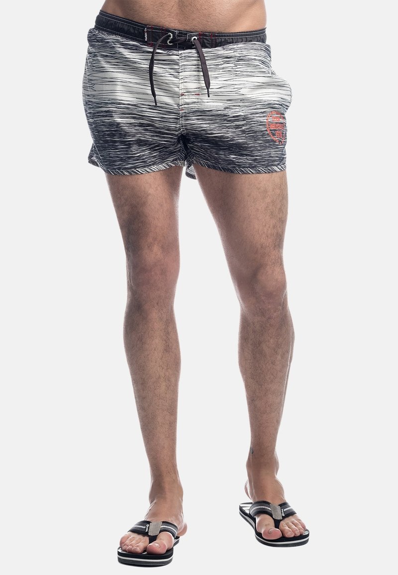 Koroshi RUBBER WAIST Swimming shorts blanco white/white Zalando.de