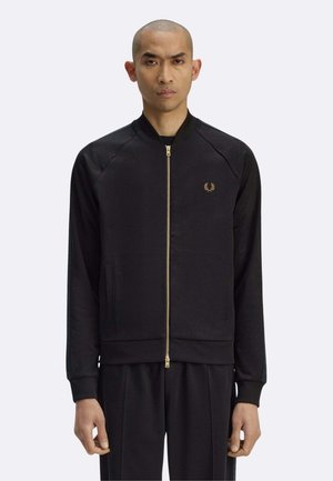 CON FETTUCCIA IN TARTAN - Giubbotto Bomber - nero