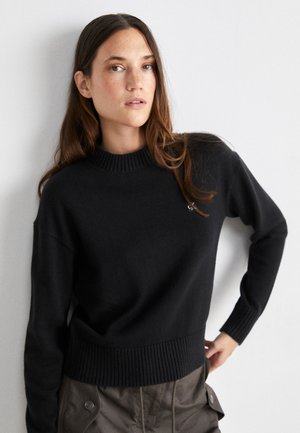 Calvin Klein Jeans BADGE - Strickpullover - black