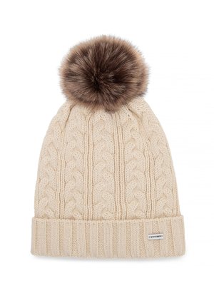 WITH POM-POM - Čepice - light beige