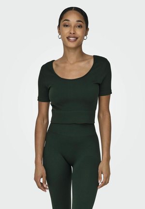 LIFE WAY CROP SEAM  - T-shirt till träning - scarab