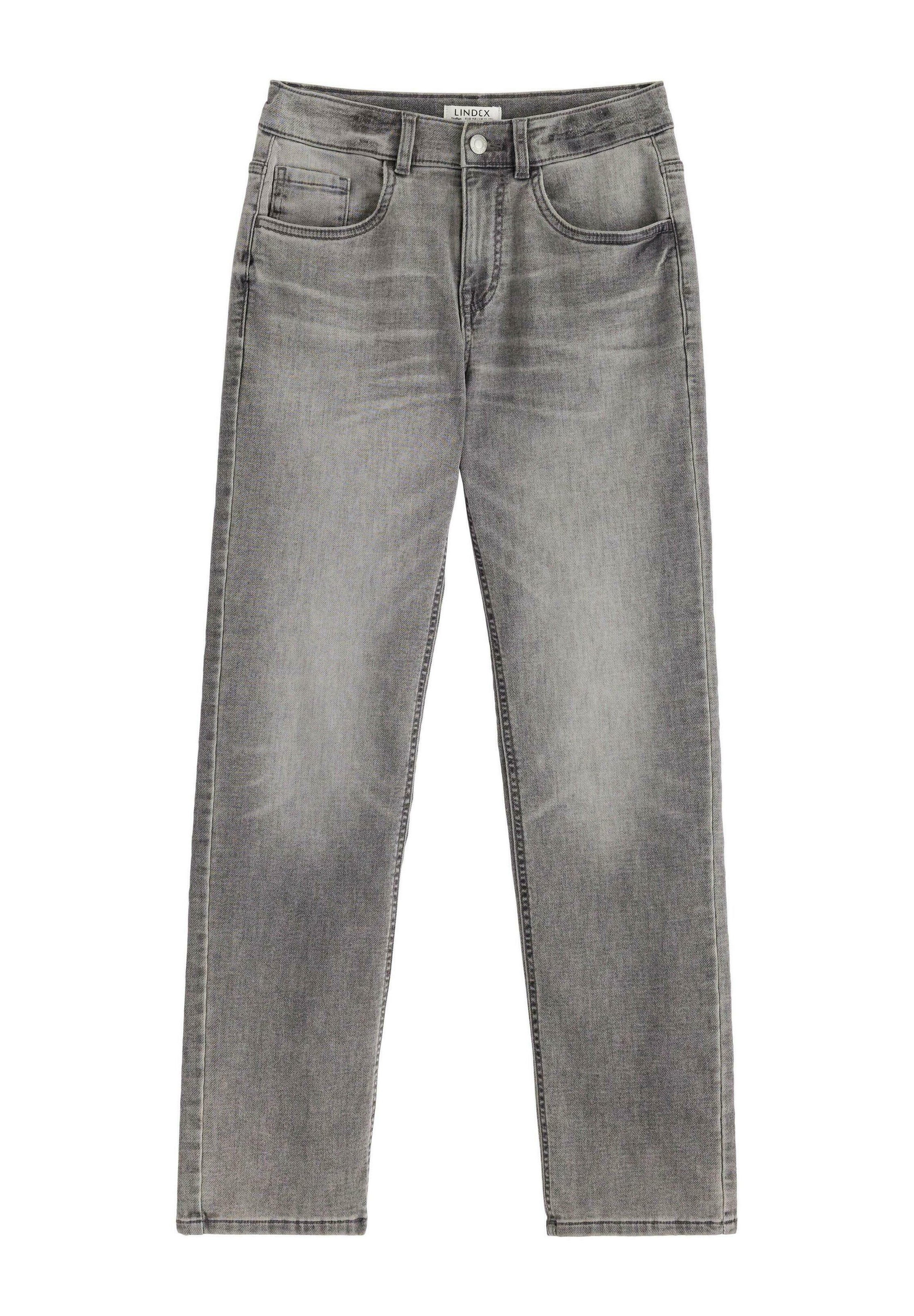 Lindex STAFFAN REGULAR SUPERSTRETCH - Straight leg jeans - grey