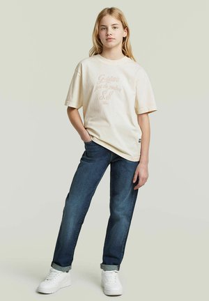 G-STAR, GIRLS OVERSIZED TOP - T-shirt imprimé - butter