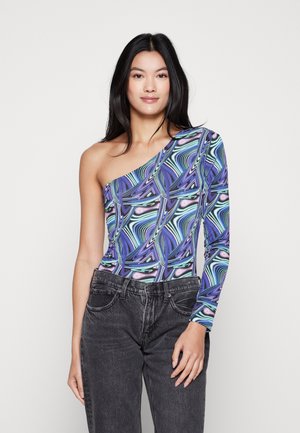 Noisy May NMDOLORES ONE SHOULDER - Long sleeved top - deep blue