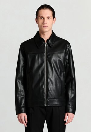 CAPOSPALLA TINTA UNITA - Giacca in similpelle - nero