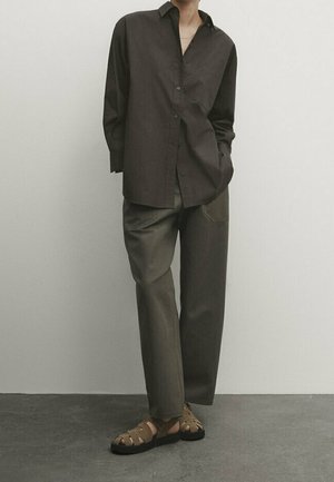 Overhemdblouse - khaki