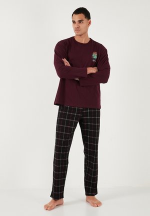 SET REGULAR  FIT - Pigiama - black bordeaux