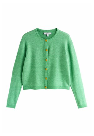 Next, Strickjacke - green pineapple buttons