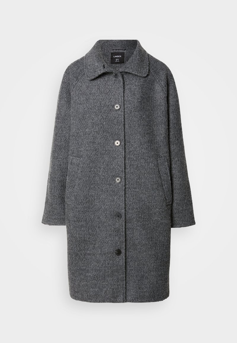 Lindex Mantel donkergrijs Lindex Mantel donkergrijs