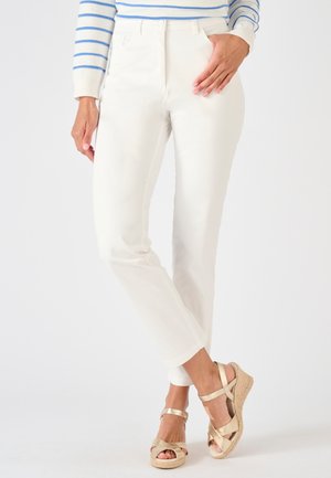 7/8ÈME SLIM PERFECT FIT LIGHT - Stoffhose - blanc cassé