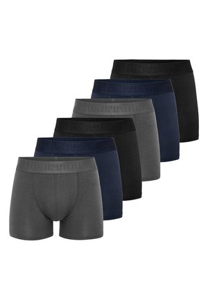 6ER PACK - Boxerkalsong - schwarz   grau   dunkelblau
