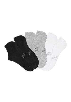 H.I.S 6PACK - Socks - schwarz/hellgrau meliert/weiß