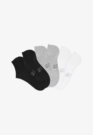 H.I.S 6PACK - Socken - schwarz/hellgrau meliert/weiß