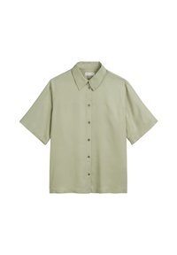 FLIESSENDE KURZARM-TWILL - Overhemdblouse - smooth sage