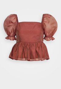 BABYDOLL - Blusa - redwood organza
