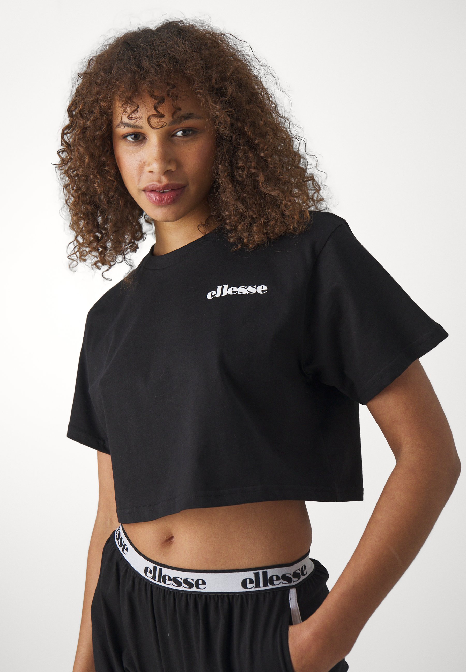 売れ筋商品|||エレッセ Tシャツ レディース トップス CONCETTO BANDEU - Top - black Ellesse CONCETTO BANDEU - Top - black - Zalando.co.uk