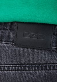 BZB DELAVÉ NOIR - Jean slim - noir