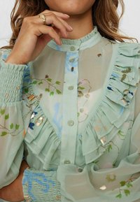 Nümph NUKYNDALL  - Button-down blouse - sea foam