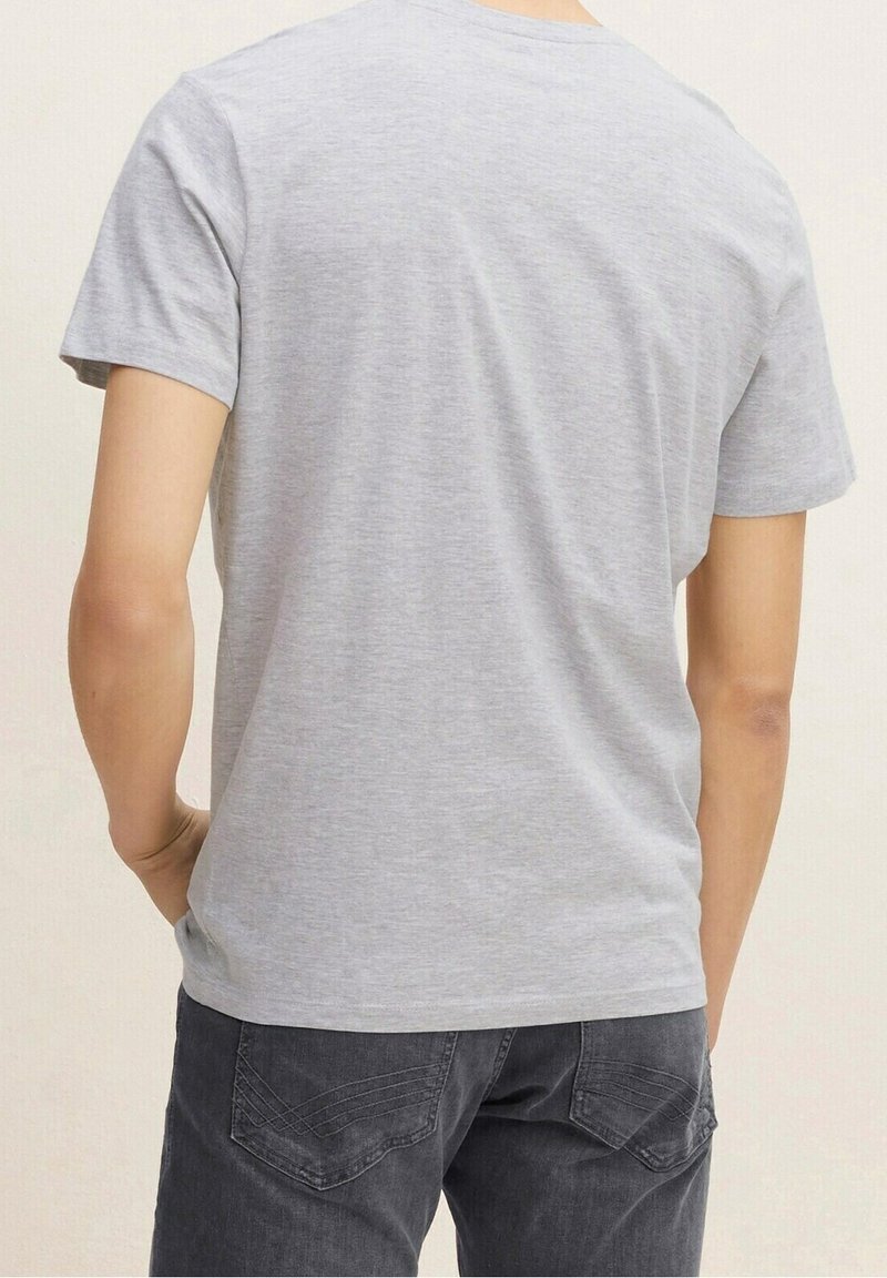 Tom Tailor T-Shirt Met Bleke Streep Print, True Orange, Xl Tom Tailor DE