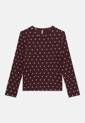 ONLY GIRLS, KOGTRINNY LIFE O NECK - Pikkade varrukatega topp - fudge/pale lilac
