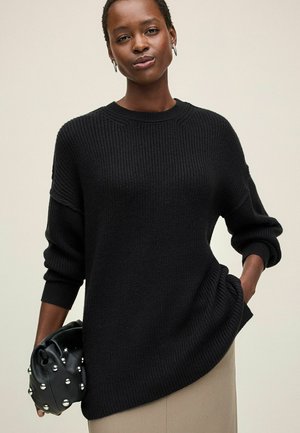 COSY LONGLINE TALL - Pulóver - black