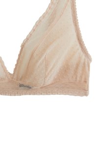 Monoprix SOUTIEN ADELE EN FLOCKÉ - Soutien-gorge triangle - chair