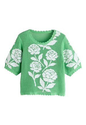 Next, T-shirt con stampa - green white multi floral