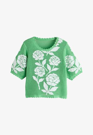 Next, T-shirt con stampa - green white multi floral