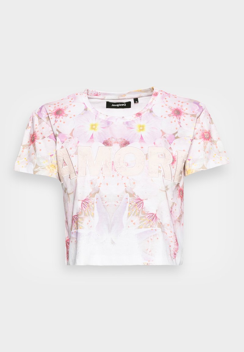 Desigual T-shirt print lila