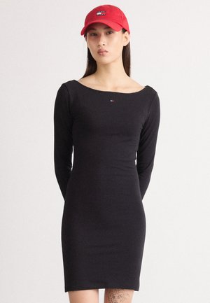 FLAG BLING DRESS - Žerzejové šaty - black