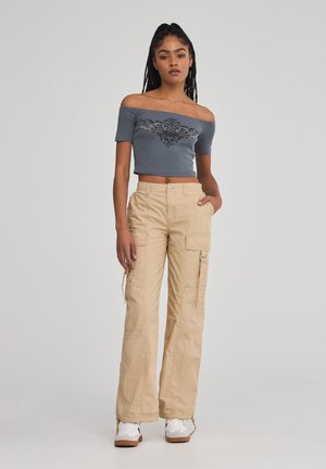 TINTA UNITA - Pantaloni cargo - beige