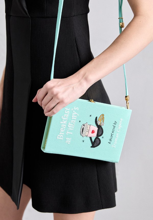 BOOK BREAKFAST AT TIFFANY'S STRAPPED - Cross body bag - aquamarine