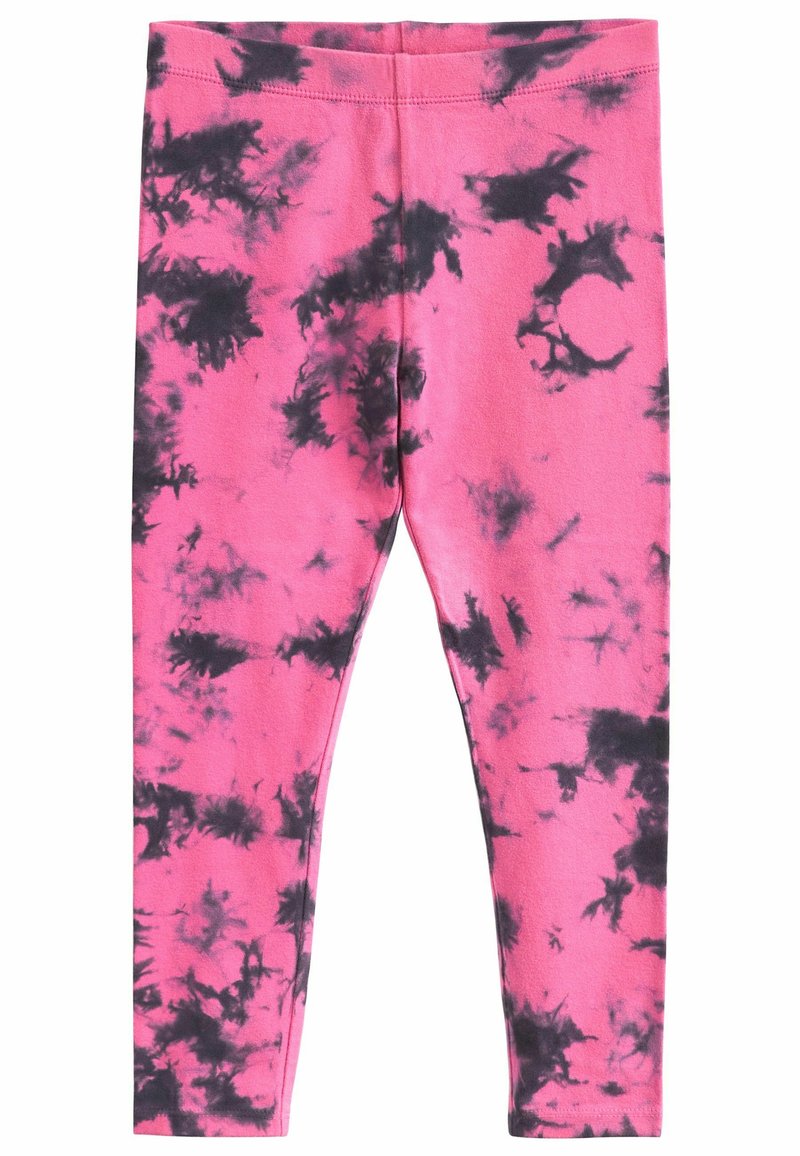 Next ANIMAL PRINT - Leggings - Byxor - pink black tie dye