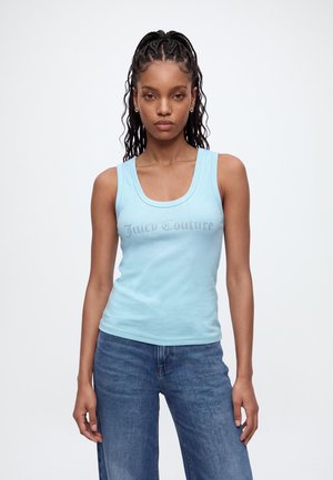 Juicy Couture, DIAMANTE VEST - Haut - sky blue