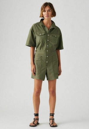 SHORT SLEEVE SURPLUS ROMPER - Jumpsuit - olive night