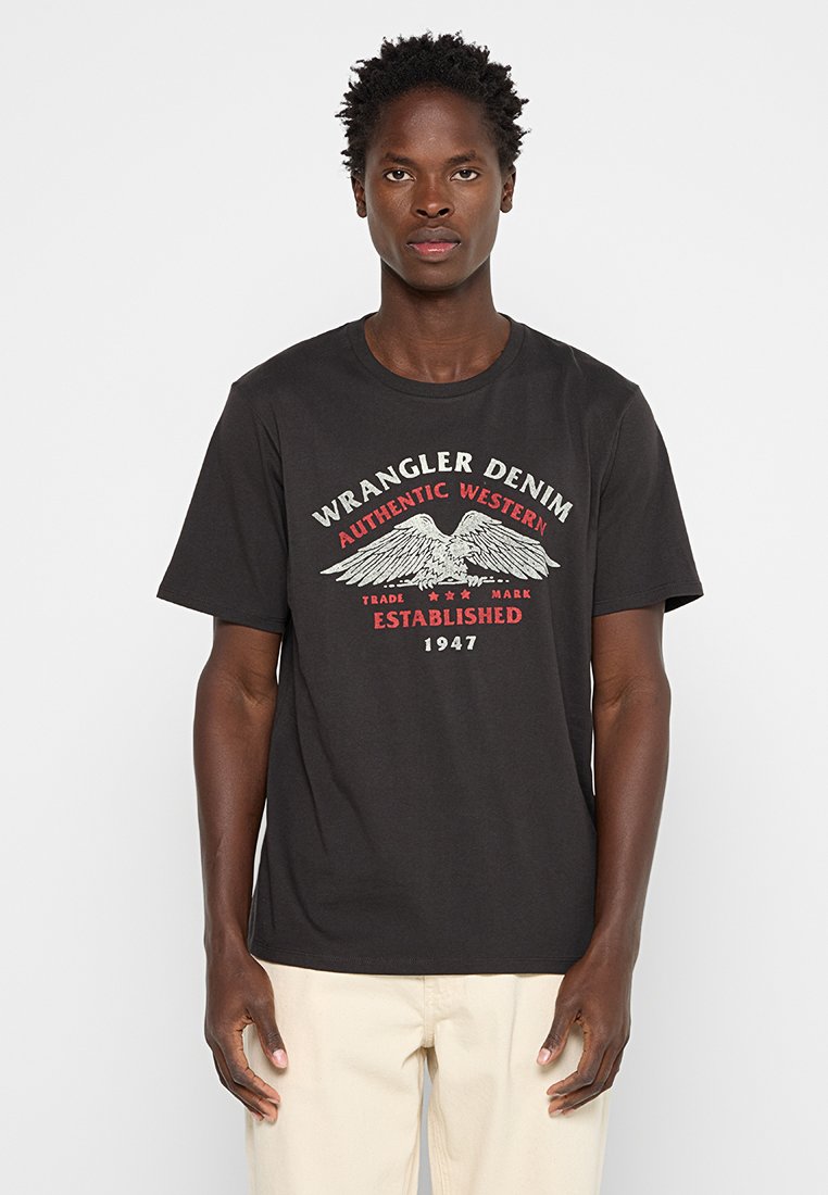 Wrangler T-shirt print zwart Wrangler T-shirt print zwart