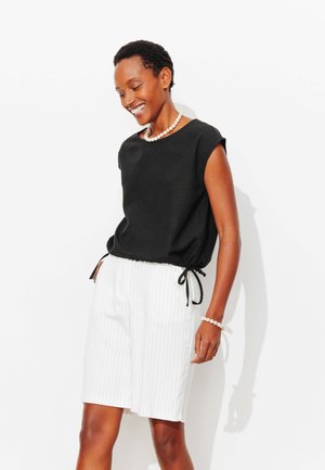 Promod, BLOUSE MANCHES COURTES - Blouse - noir