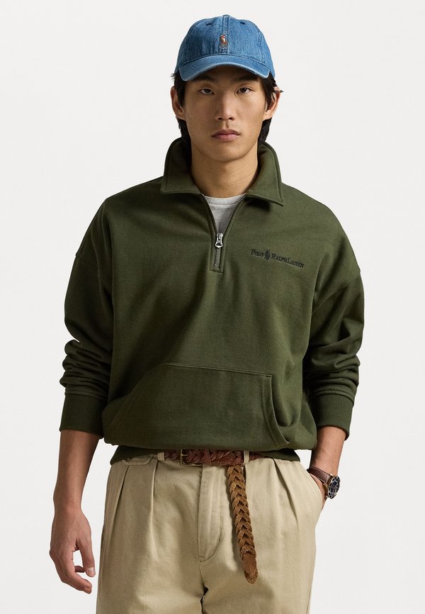 RELAXED FIT LOGO COLLARED SWEATSHIRT - Sweatshirt - armadillo