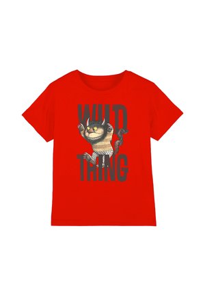 Warner Brothers, WHERE THE WILD THINGS ARE WILD THING UNISEX - Print T-shirt - red