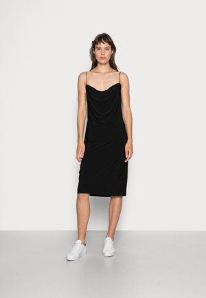 DRAPPY MINI DRESS - Day dress - black