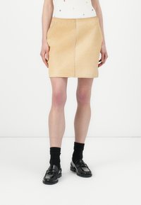Samsøe Samsøe LIL SKIRT - Nahkseelik - light brown