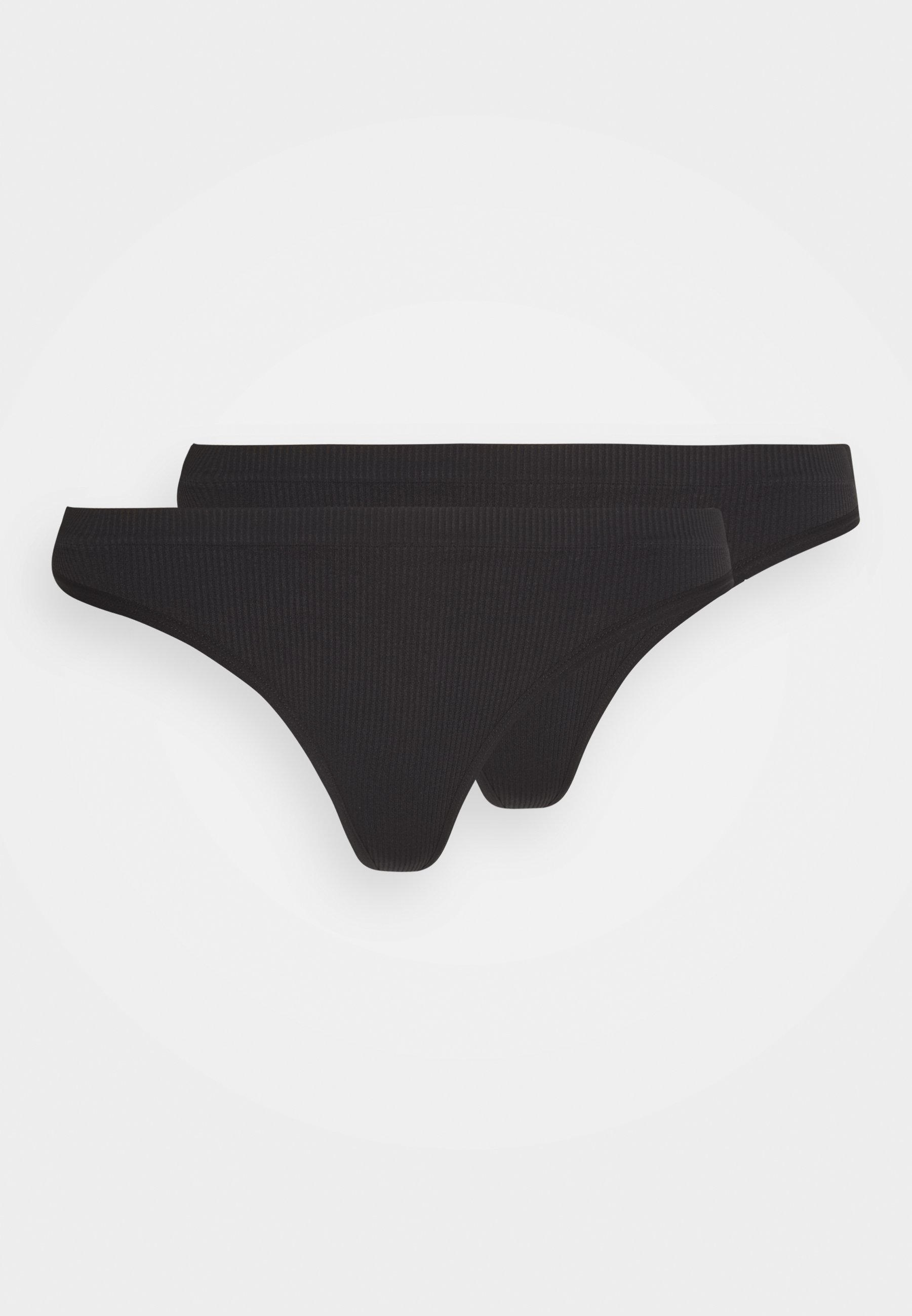 Pieces 2 PACK - String - black/zwart - Zalando.nl