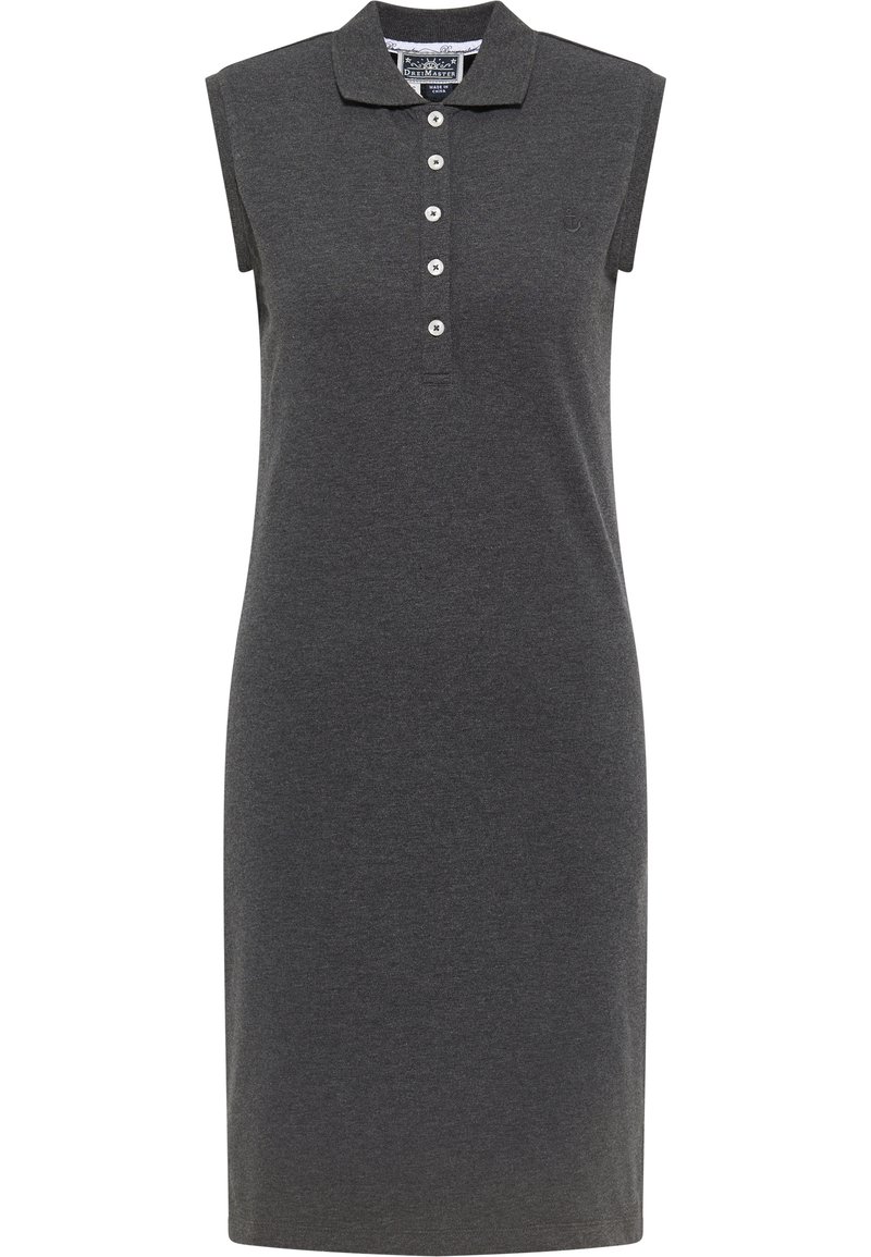 dreimaster Jerseyjurk donkergrijs gemêleerd